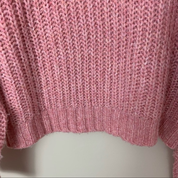 [American Eagle] Light Pink Cozy Chunky Knit Pullover Sweater - Picture 2 of 7